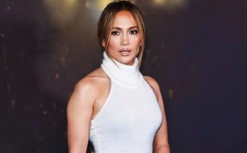 Jennifer Lopez Stuns in a Champagne Draped Outfit in New Photos