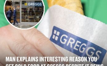 Man explains interesting reason you get cold food at Greggs despite it being 'under a heater'