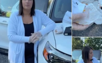 Mother gives 4-year-old daughter bag of food from Burger King