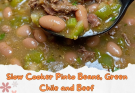 Pinto Beans, Green Chile and Beef soupWarm, hearty, and packed with bold flavors—this Slow Cooker Pinto Beans, Green Chile, and Beef is a true comfort meal! 