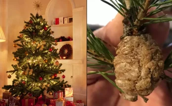 People urged to check their Christmas trees for clumps and warned to remove them immediately