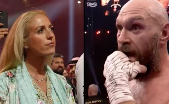 Ringside footage shows what Paris Fury did after husband Tyson lost to Oleksandr Usyk