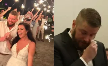 Groom breaks down as he reveals wife's heartbreaking final words before she was killed on wedding night