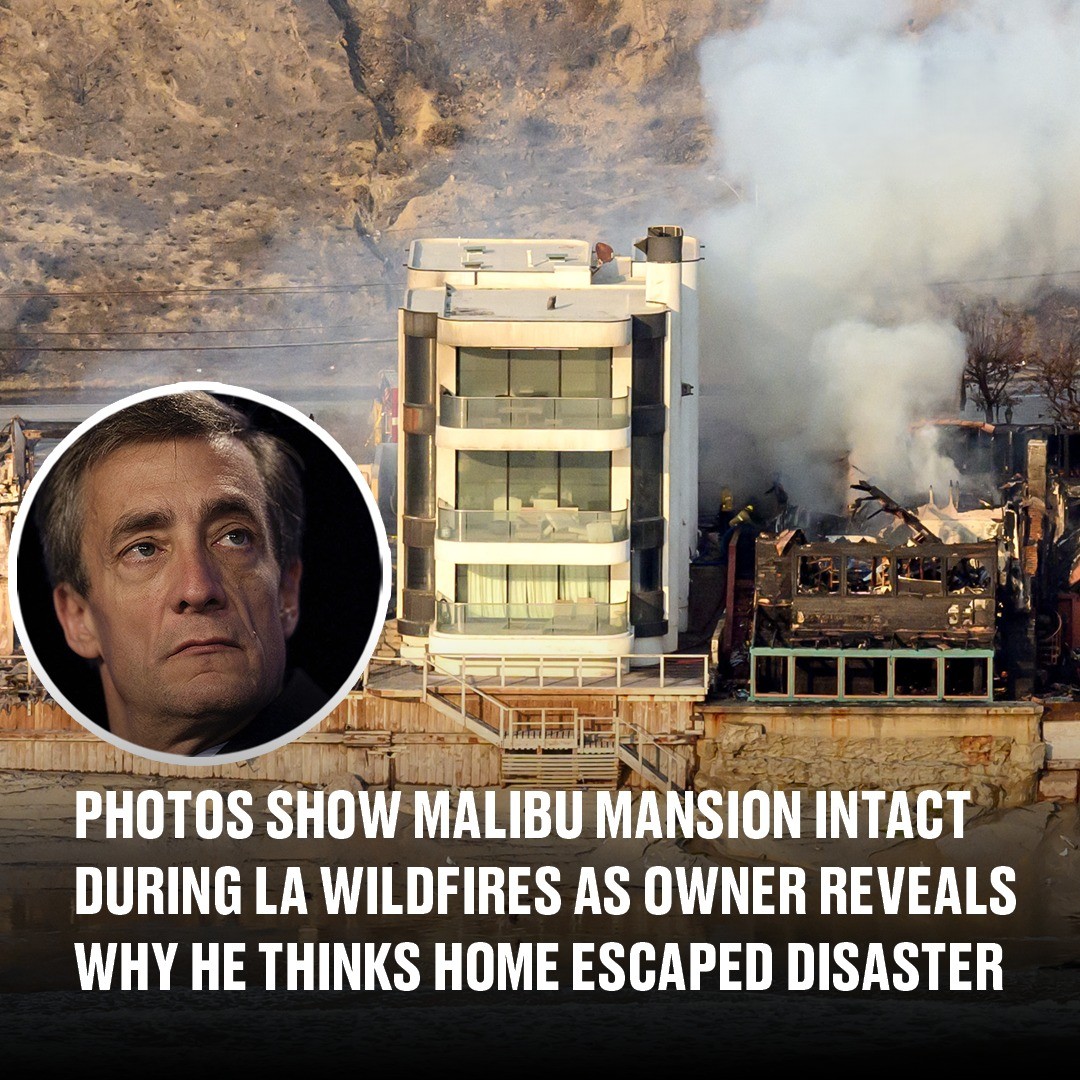 Business tycoon reveals how 'miracle' Malibu house remained intact during LA wildfires when homes on either side burned down