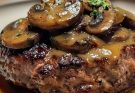 Bobby Flay’s Salisbury Steak with Mushroom Gravy