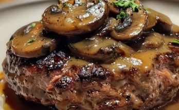 Bobby Flay’s Salisbury Steak with Mushroom Gravy