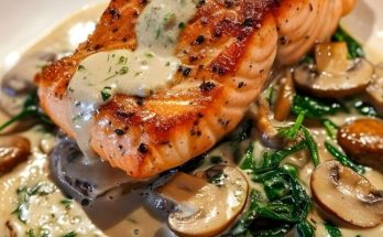 Pan-Seared Salmon with a Creamy Florentine Sauce