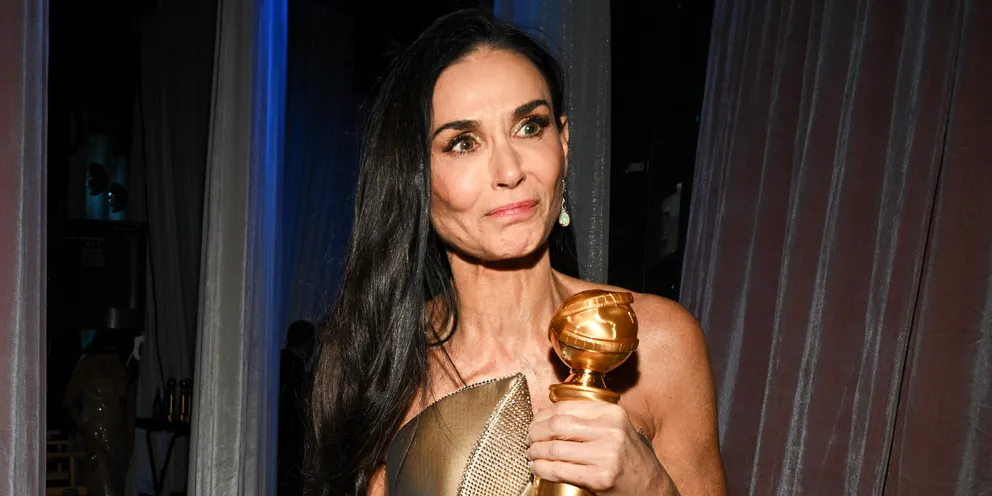 Fans Criticize Demi Moore, 62, for 'Inconsiderate' Behavior Toward Kylie Jenner, 27, at 2025 Golden Globes - Video