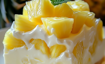 No-Bake Pineapple Cream Dessert: A Tropical Treat in Every Bite