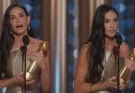 Demi Moore makes heartbreaking admission during speech after winning first acting award in 45 year career