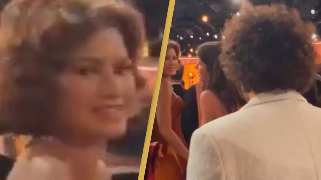 Fans in hysterics after watching Zendaya's reaction to seeing Benny Blanco at Golden Globes