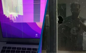 Incredible moment man finds out his Apple MacBook is 'bulletproof' after it saved him from being shot