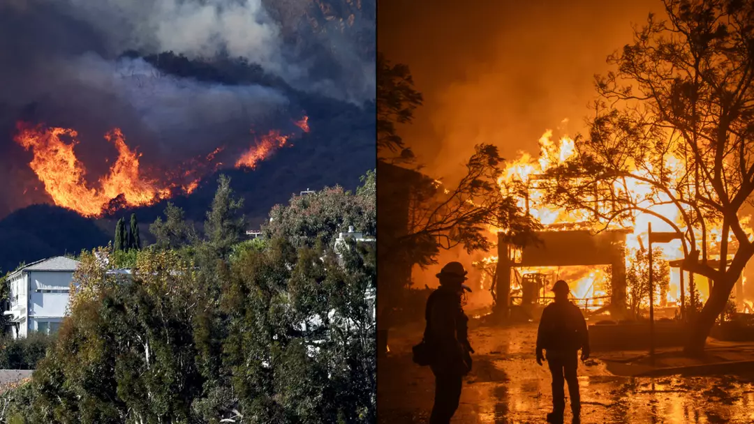 Major celebrities among those who have had homes devastated by new Hollywood wildfire ripping through LA