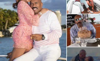 Steve Harvey’s wife held his 65th birthday party on the world’s second most expensive yacht