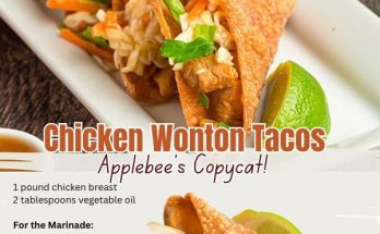 Chicken Wonton Tacos (Applebee’s Copycat!)