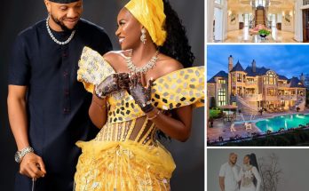 Nigerian actor Charles Okocha gifted his wife a stunning crystal castle as a wedding present immediately after she accepted his proposal