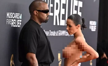 Lip reader reveals 'five word comment' Kanye West made to Bianca Censori before she dropped coat at Grammys