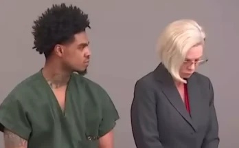 Moment man stares down his lawyer after being found guilty of multiple charges including murder